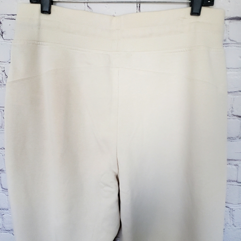 LAUREN RALPH LAUREN Classic French Terry Cream Jogger Pant--L - Picture 6 of 16
